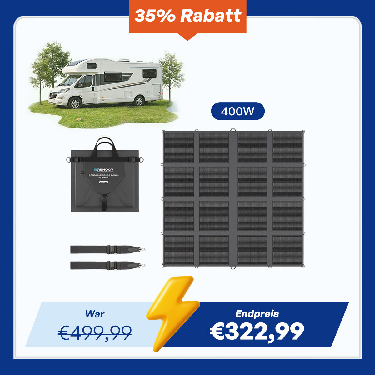 400W tragbare Solardecke N-Typ Zelle