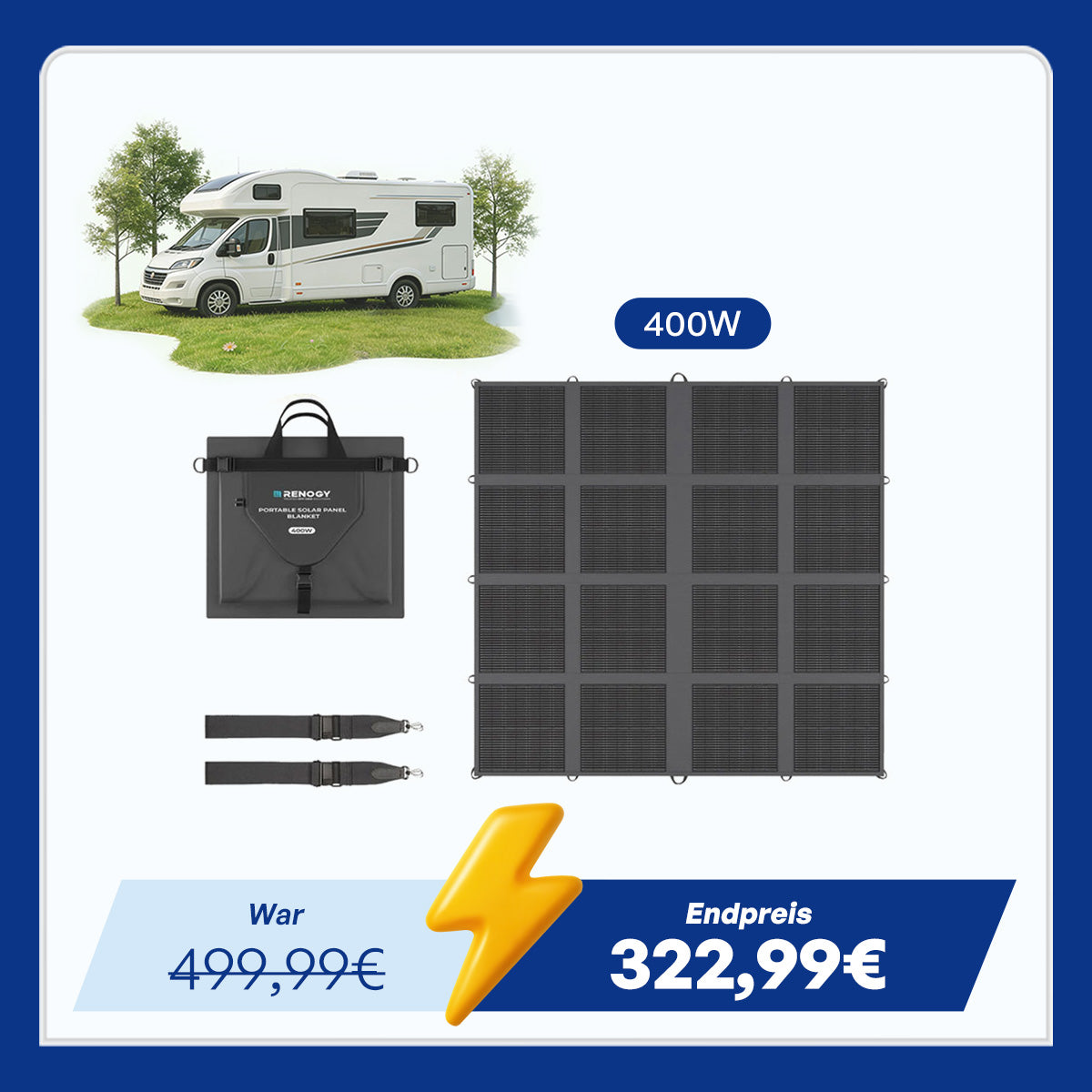 400W tragbare Solardecke N-Typ Zelle