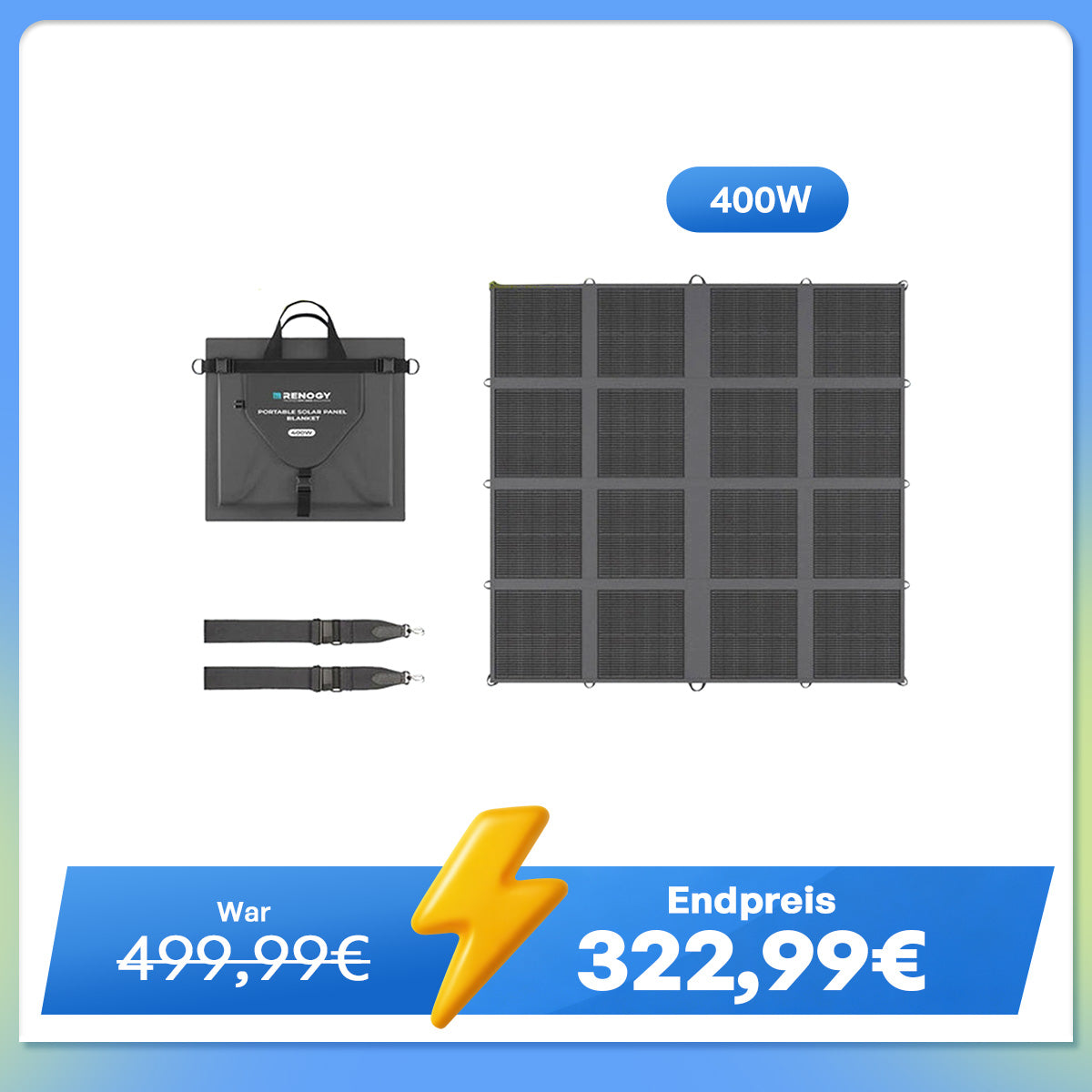 400W tragbare Solardecke N-Typ Zelle