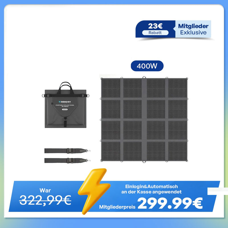 400W tragbare Solardecke N-Typ Zelle