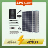 600W 12V/24V Premium Solaranlage mit 60A MPPT Laderegler für Wohnmobile/Haus/Garten